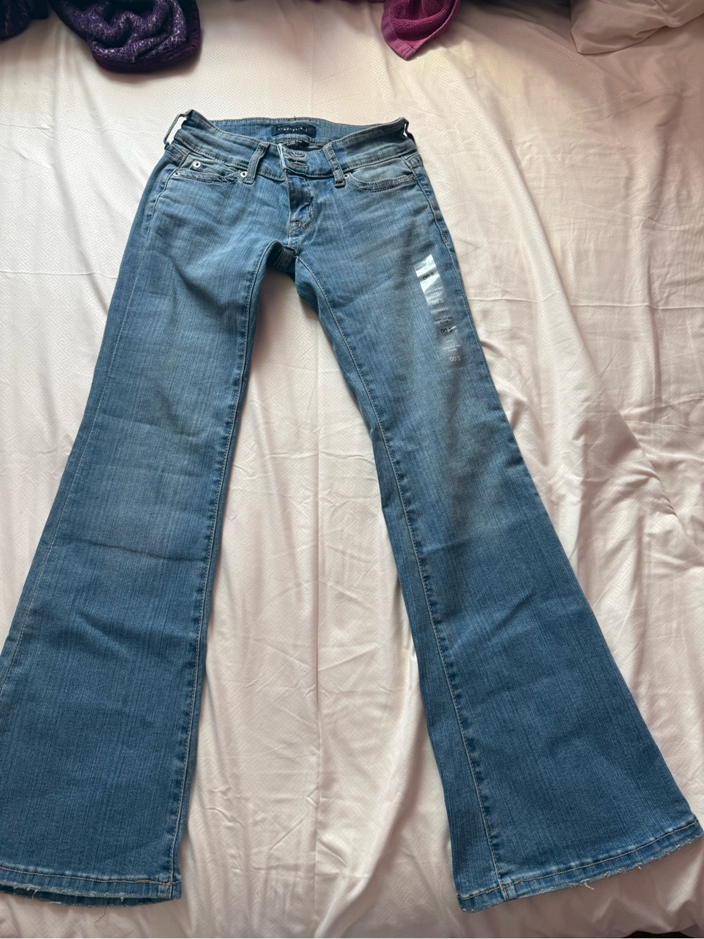 Aeropostale super-low-rise flare jeans